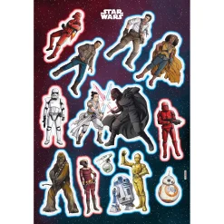 Wandtattoo Star Wars Heroes Villains 50x70 cm ^ Komar