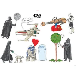Wandtattoo Star Wars Treatment 100x70 cm ^ Komar