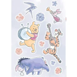 Wandtattoo Winnie the Pooh Flowers & Music 50x70 cm ^ Komar Clearance