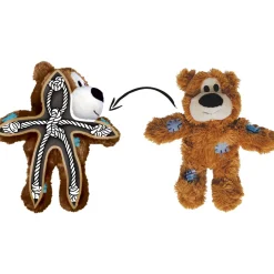 Kong HSZ Wild Knots Bear S/Mm. Squeaker Polyester Baumwolle ^ Hot