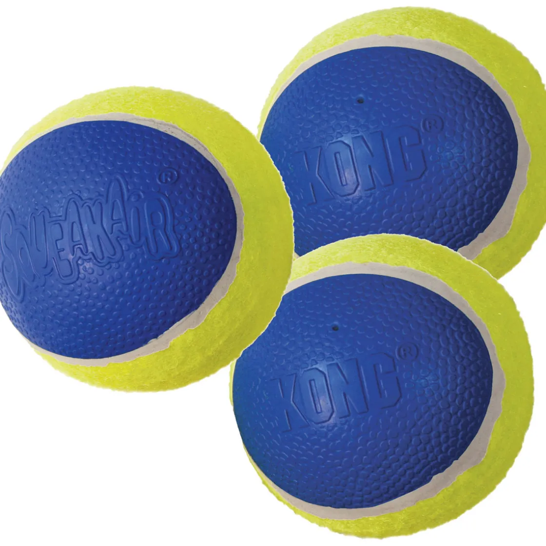 KONG Hundespielzeug Squeakair Ultra Balls Durchmesser 7 cm 3 Stück ^ Best