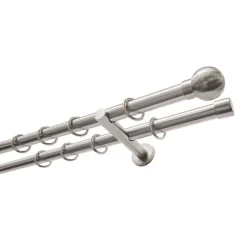 Kpl. STG Kugel 240/20 2lfg.edelstahl-optik ^ Gardinia Online
