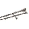 Kpl. STG Kugel 200/20 2lfg.edelstahl-optik ^ Gardinia Hot