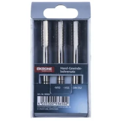 Gewindebohrer-Satz HSS M10 3-teilig ^ Krone Discount