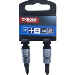 Steckschlüssel 1/4 Zoll PH1/PH2 ^ Krone Online