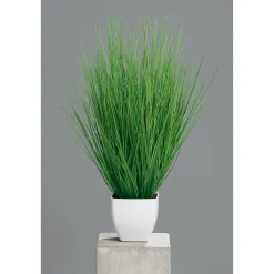 Kunstgras im Kunststofftopf weiß 55 cm ^ Clearance