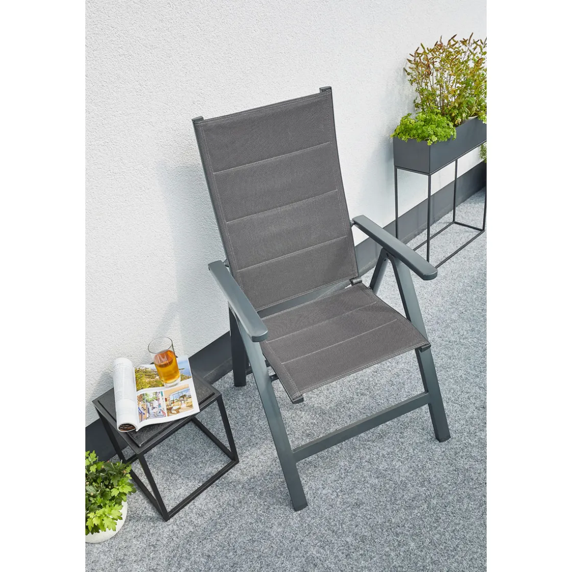 Kunstrasen Deco cm grau ^