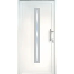 Kunststoff-Haustür Signum PVC Mod 70 weiß 98 x 208 cm ^ New