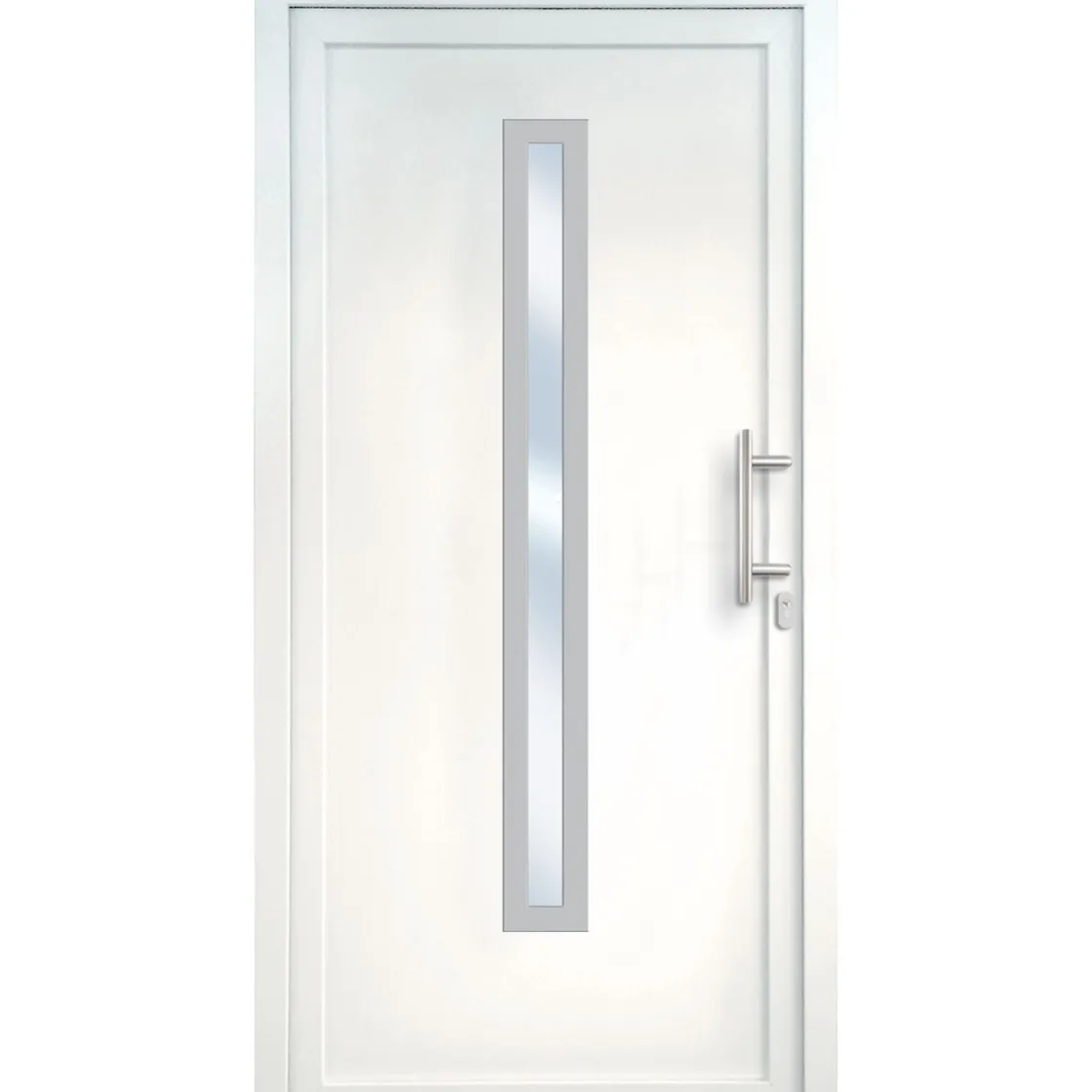 Kunststoff-Haustür Signum PVC Mod 70 weiß 98 x 208 cm ^ New