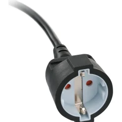 Kurzverlaengerungsleitung schwarz mitWinkel-Flachstecker m H0VV-FG1, ^ Brennenstuhl