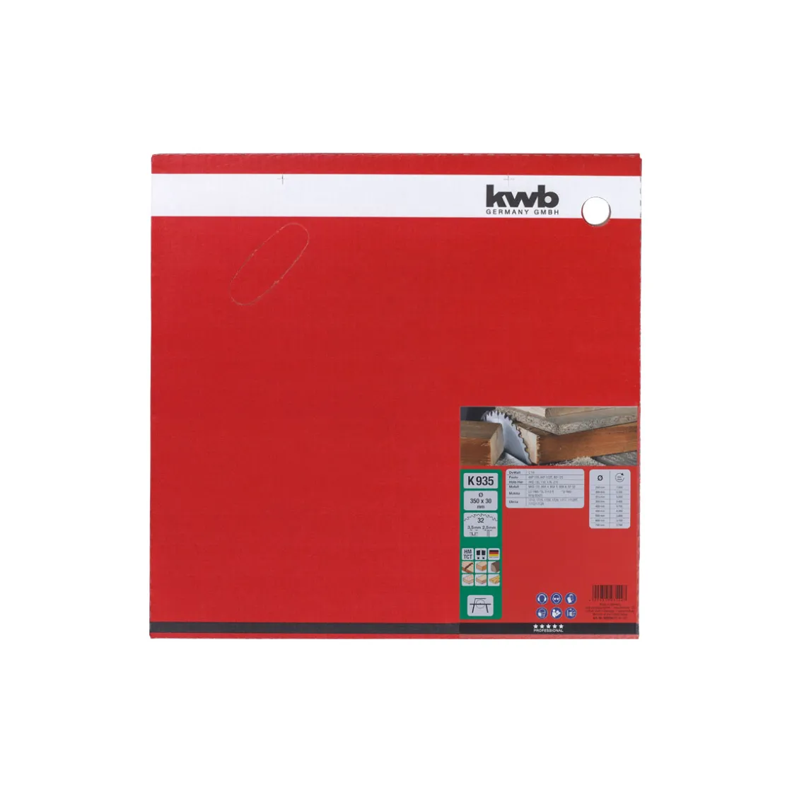 Bauholz-Kreissägeblätter für Bau- und Tischkreissägen Durchmesser 350x30 mm ^ kwb Hot