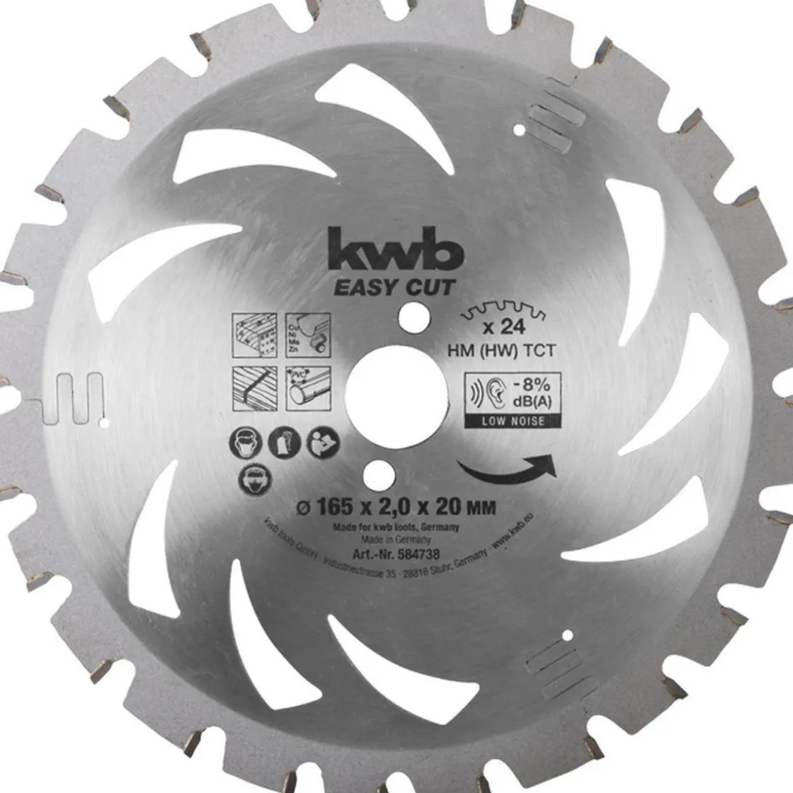 Dünnschnitt-Kreissägeblatt Easy Cut Durchmesser 165 mm ^ kwb Discount