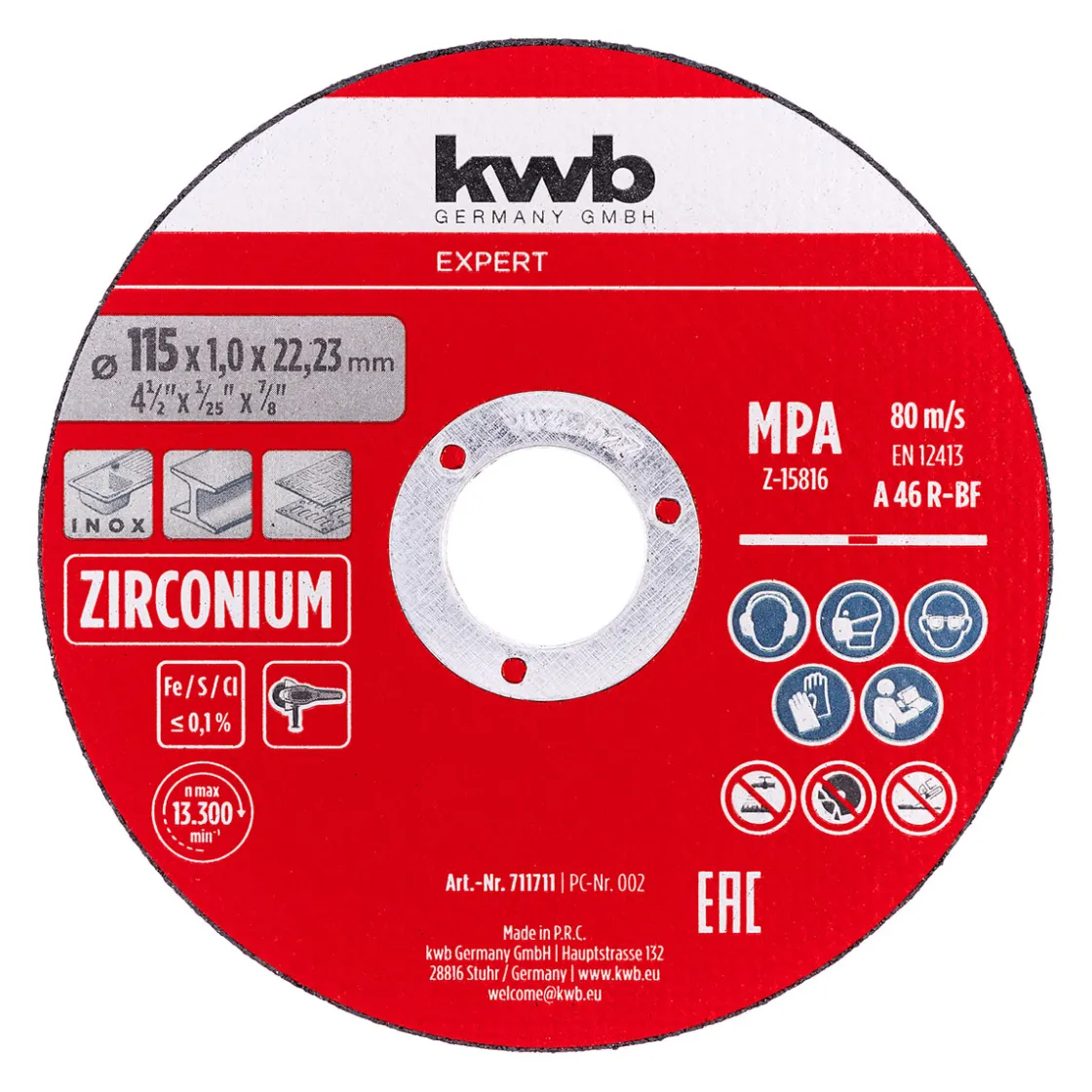 Expert Inox-Gewebetrennscheiben-Set für Metall gerade extradünn 10-tlg. Ø 115 x 1 mm ^ kwb Discount