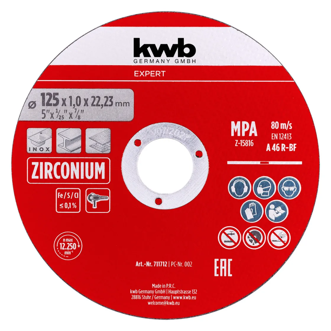 Expert Inox-Gewebetrennscheiben-Set für Metall gerade, extradünn 10-tlg. Ø 125 x 1 mm ^ kwb Sale