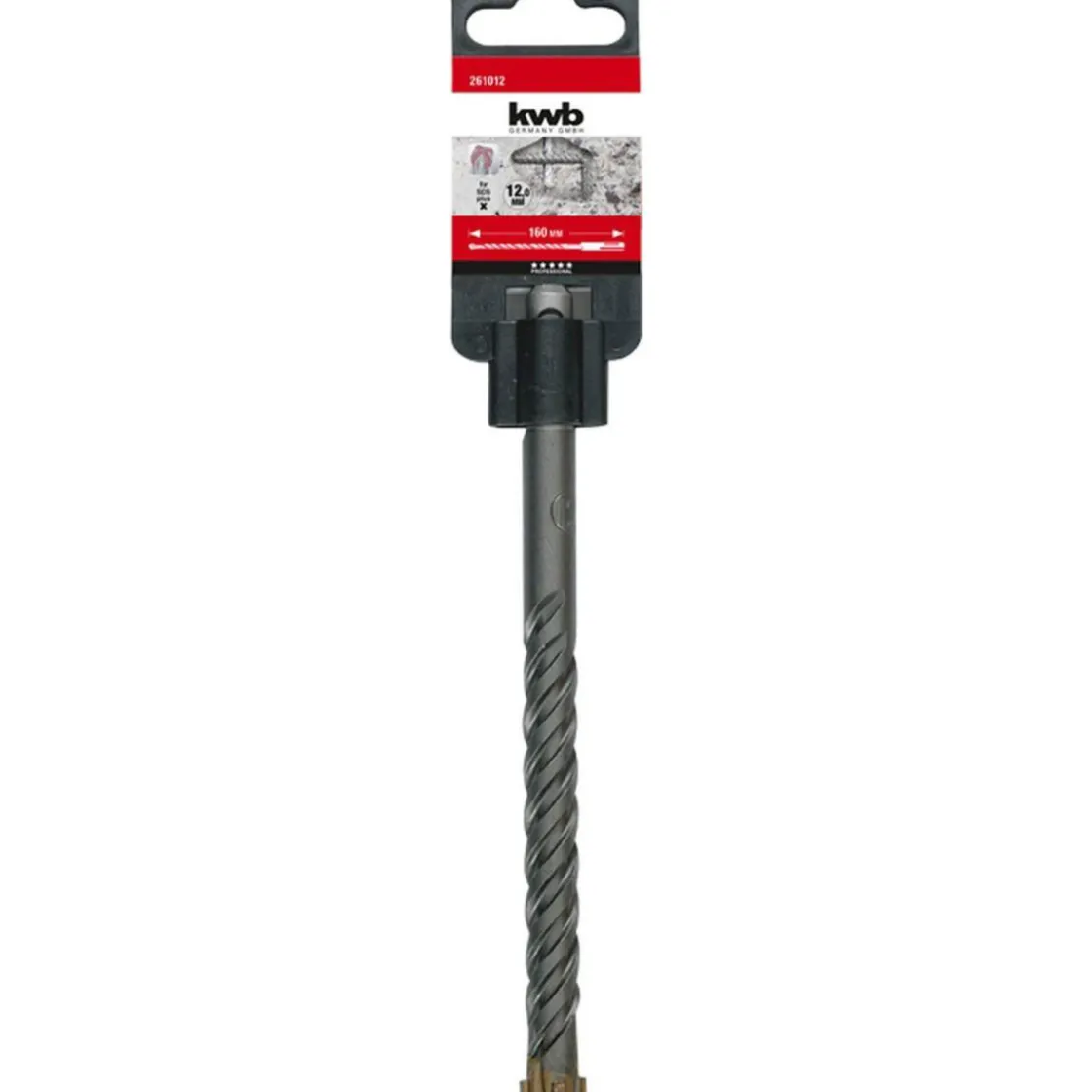 Hammerbohrer Cross Tip Spitze 4 schneidig 160 mm Durchmesser 12 mm ^ kwb