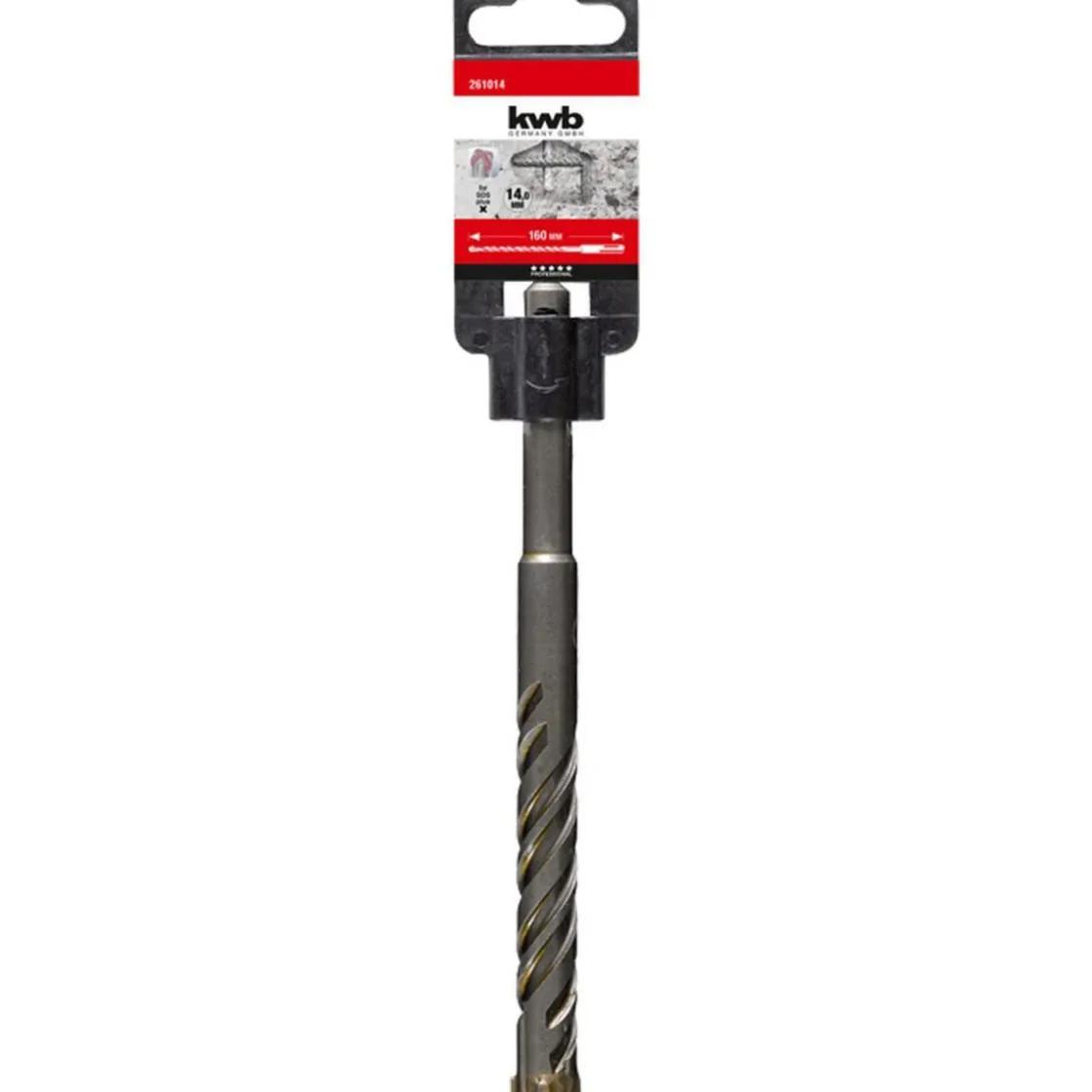 Hammerbohrer Cross Tip Spitze 4 schneidig 160 mm Durchmesser 14 mm ^ kwb New