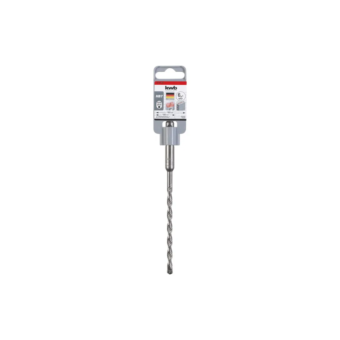 Hammerbohrer HB 7 SDS plus Durchmesser 6 mm 165 mm ^ kwb New
