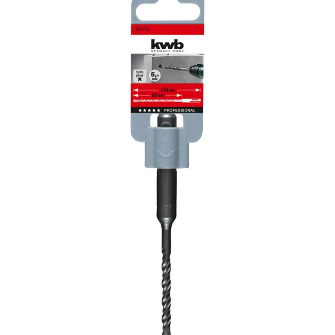 Hammerbohrer HB4 SDS Plus 110 mm Durchmesser 5 mm ^ kwb Discount
