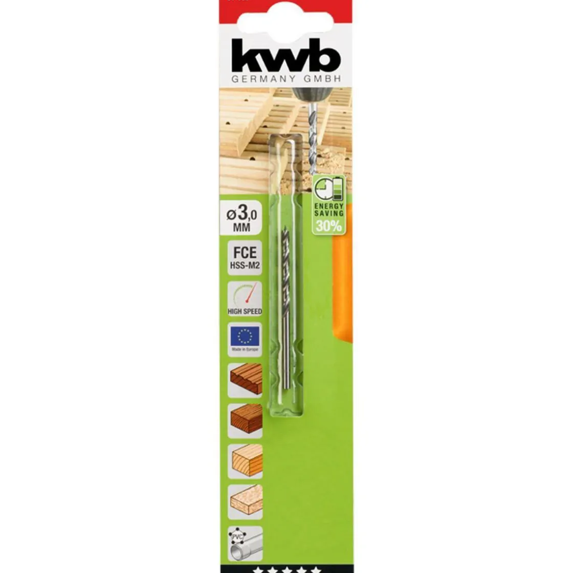 Hartholzbohrer Durchmesser 3 mm ^ kwb Clearance