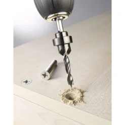 Holzspiralbohrer-Set mit Aufstecksenker und Tiefenstop 3 teilig Durchmesser 4 mm ^ kwb Online