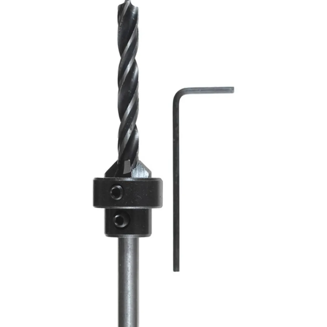 Holzspiralbohrer-Set mit Aufstecksenker und Tiefenstop 3 teilig Durchmesser 4 mm ^ kwb Online