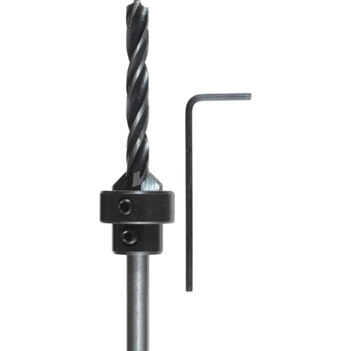 Holzspiralbohrer-Set mit Aufstecksenker und Tiefenstop 3 teilig Durchmesser 5 mm ^ kwb Online