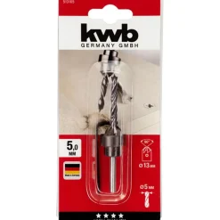 Holzspiralbohrer-Set mit Aufstecksenker und Tiefenstop 3 teilig Durchmesser 5 mm ^ kwb Online
