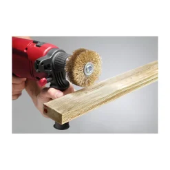Holzstrukturbürste vermessingt für Einsatz mit Bohrmaschinen und Akkuschraubern ^ kwb Clearance