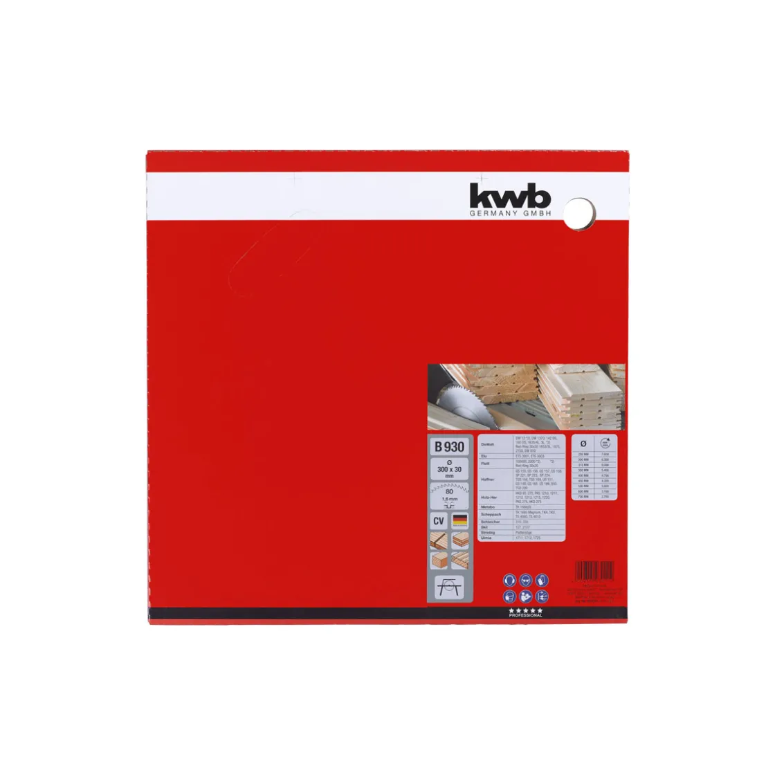 Profilholz-Kreissägeblätter Durchmesser 300 mm ^ kwb Outlet
