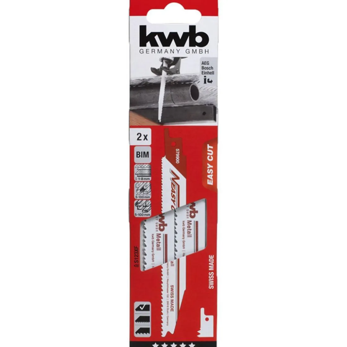 Säbelsägeblätter Easy Cut Metallbearbeitung ^ kwb Discount
