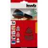 Schleifdreiecke Quick Stick Holz und Metall K120 ^ kwb Best