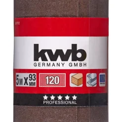 Schleifmittel-Rollen Holz und Metall 5 m x 93 mm K120 ^ kwb Sale
