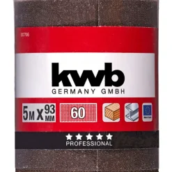 Schleifmittel-Rollen Holz und Metall 5 m x 93 mm K60 ^ kwb Online