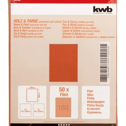 Schleifpapier Holz und Farbe Flint 230 x 280 mm K180 ^ kwb Outlet