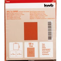 Schleifpapier Holz und Farbe Flint 230 x 280 mm K60 ^ kwb Best