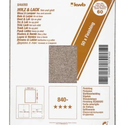 Schleifpapier Holz und Lack Finishing 230 x 280 mm K60 ^ kwb Online