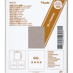 Schleifpapier Holz und Lack Finishing 230 x 280 mm K150 ^ kwb New