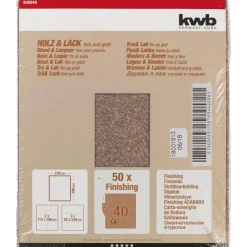 Schleifpapier Holz und Lack Finishing 230 x 280 mm K40 ^ kwb Hot