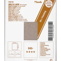 Schleifpapier Holz und Lack Finishing 230 x 280 mm K100 ^ kwb Discount