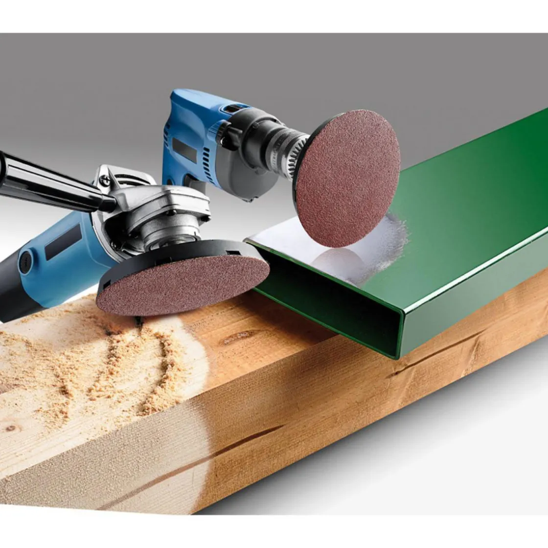 Schleifscheiben Quick-Stick Holz und Metall Durchmesser 125 mm K40 ^ kwb Discount