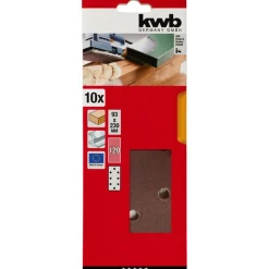Schleifstreifen Holz und Metall 93 x 230 mm K120 ^ kwb Sale