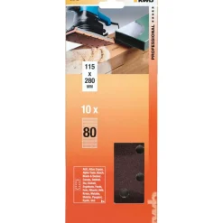 Schleifstreifen Holz und Metall 115 x 280 mm K80 ^ kwb Discount