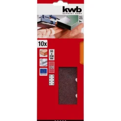 Schleifstreifen Holz und Metall 93 x 230 mm K120 ^ kwb Clearance