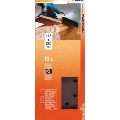 Schleifstreifen Holz und Metall 115 x 280 mm K120 ^ kwb New