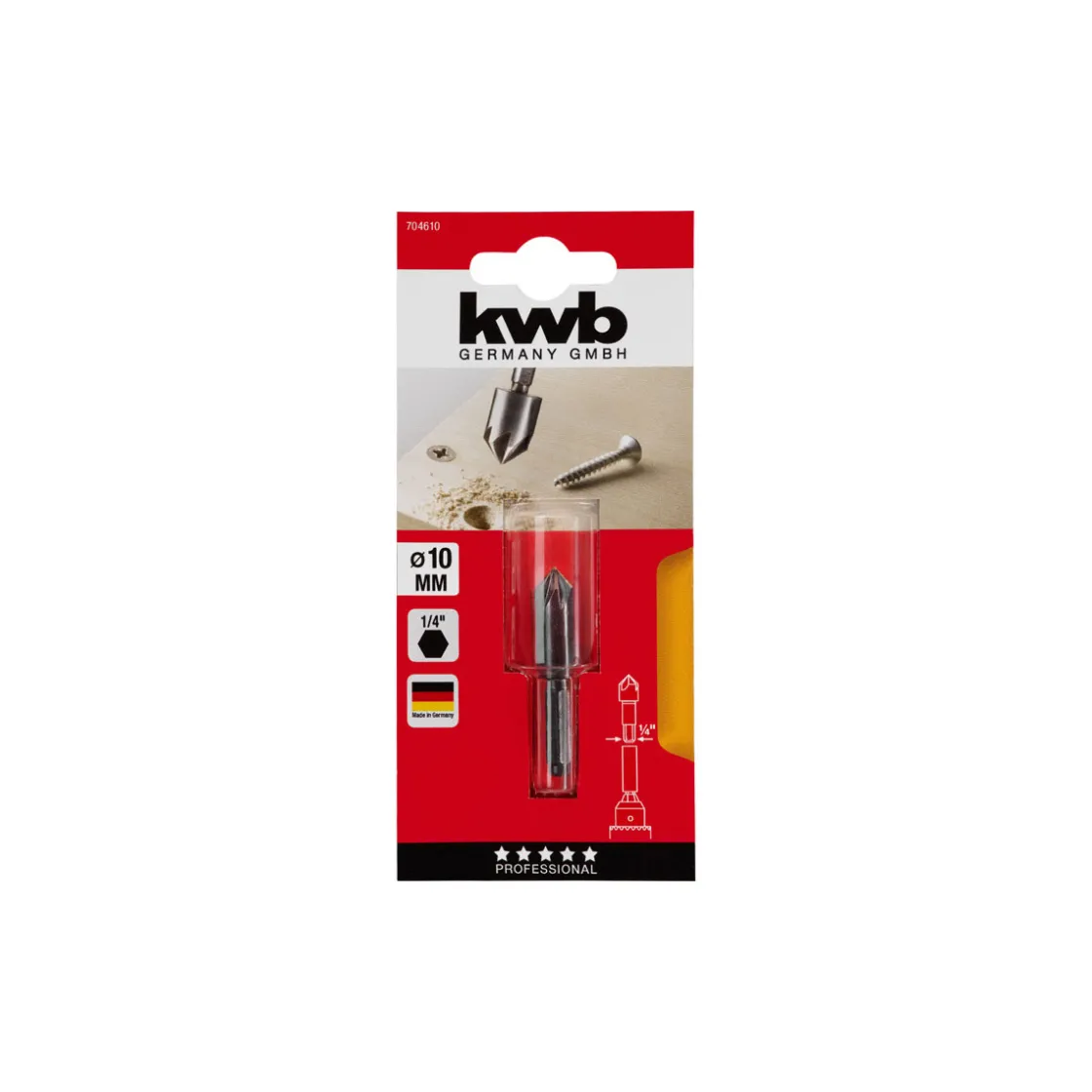 Senker 1/4" Sechskant Durchmesser mm ^ kwb Best