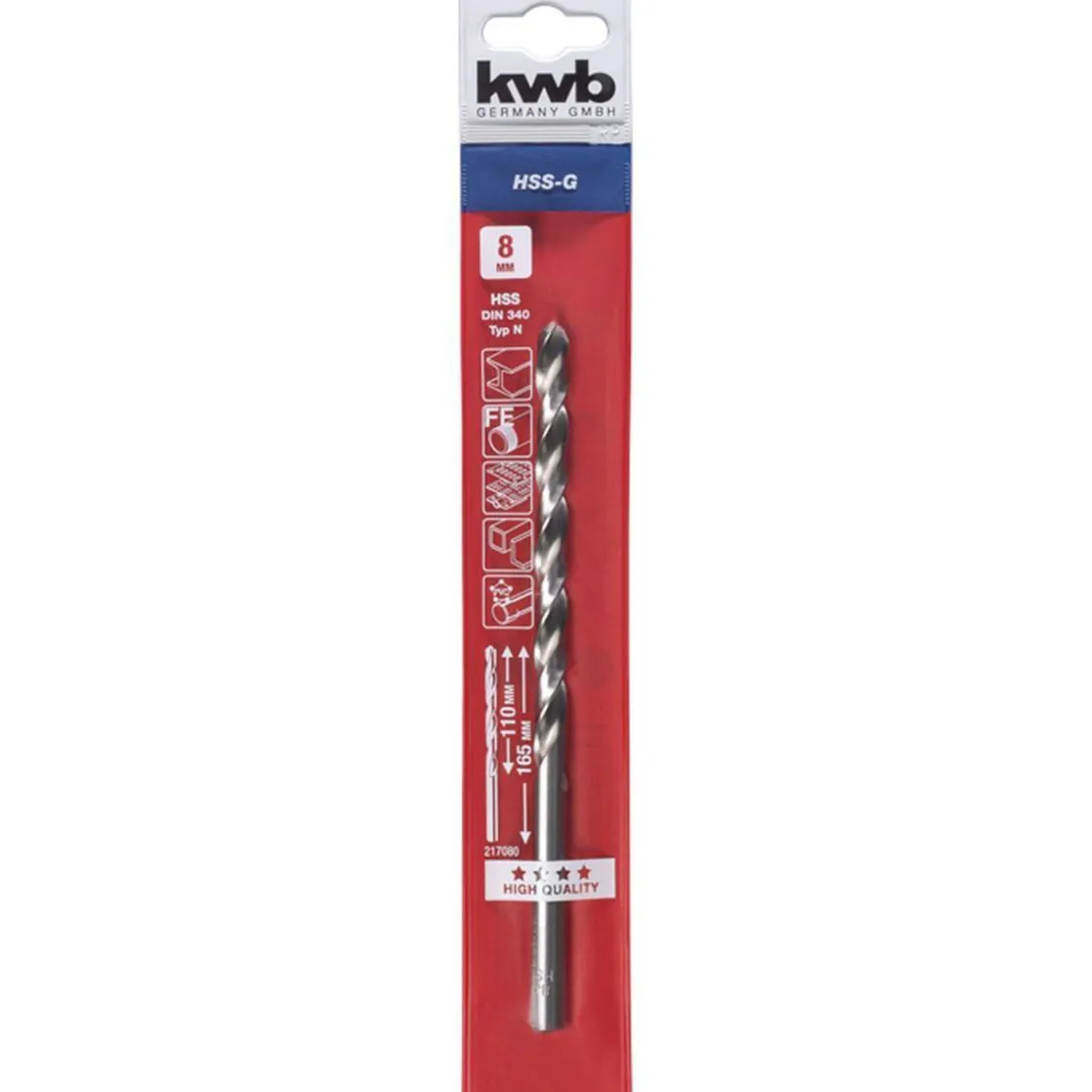 Spiralbohrer Durchmesser 8 mm ^ kwb New
