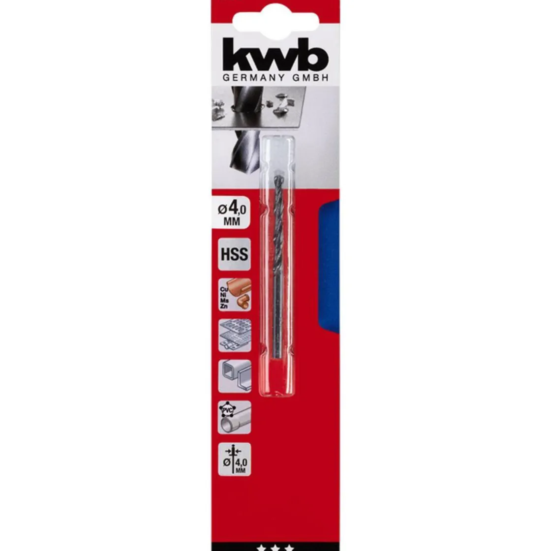 Spiralbohrer Durchmesser 4 mm ^ kwb Clearance
