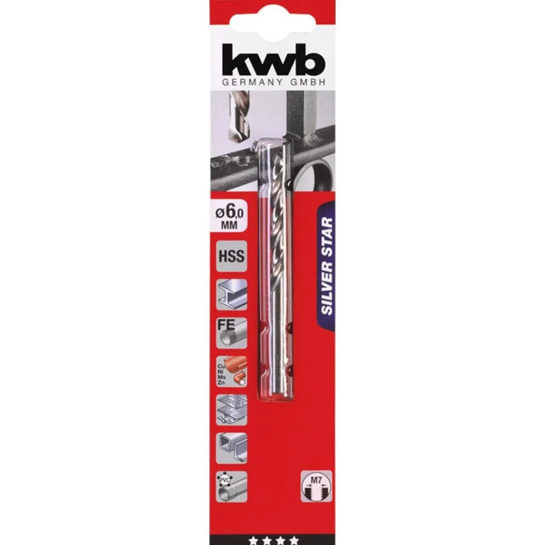 Spiralbohrer Silver Star Durchmesser 6 mm ^ kwb Hot