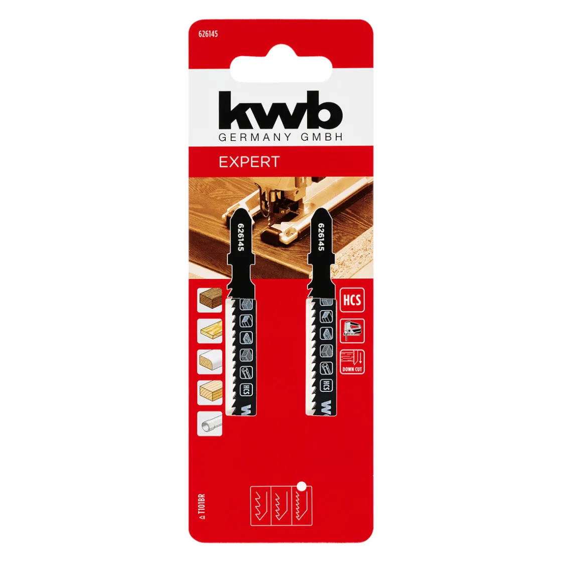 Stichsägeblätter Down-Cut HCS-mit T-Schaft für Holz fein 2-tlg. 100 mm ^ kwb Outlet