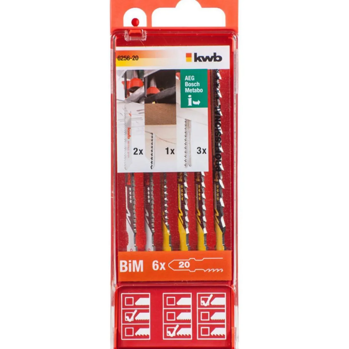 Stichsägeblätter-Set 6 teilig S20 ^ kwb Sale